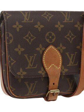 LOUIS VUITTON Monogram Cartouchiere PM Shoulder Bag M51254 LV Auth ka2242